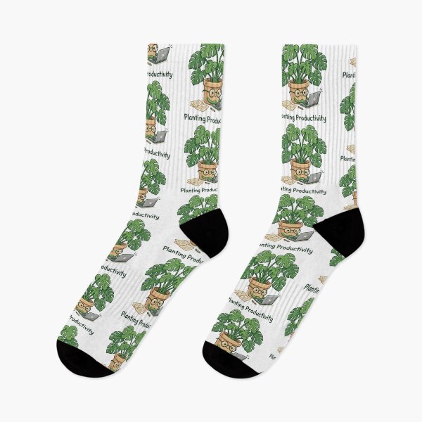 Item preview, Planting Productivity - Cute Plant Working on Data & Spreadsheets. designed and sold by spreadsheetcafe.