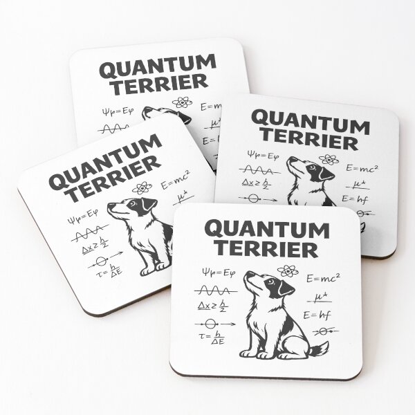 Item preview, Quantum Terrier - Funny Physics Dog Art designed and sold by myforestfog.