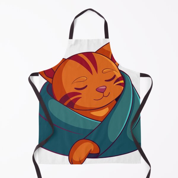 Item preview, sleepy orange cat wrapped in blanket burrito designed and sold by Senglaopattern.