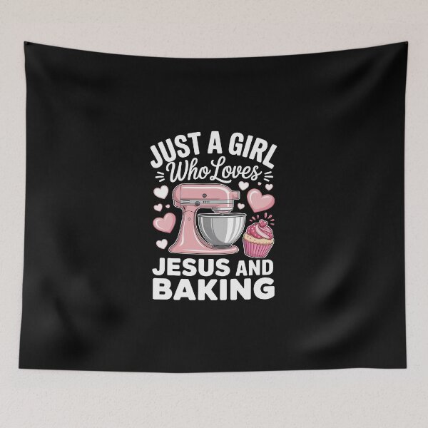 Item preview, Just a Girl Who Loves Jesus and Baking  designed and sold by jkrphoto.