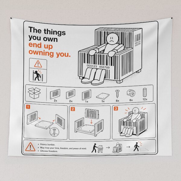 Item preview, Minimalist Furniture Assembly Warning designed and sold by agearb.