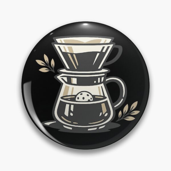 Item preview, Minimalist Coffee Dripper — Modern Line Art Sticker designed and sold by Timeless Junction.