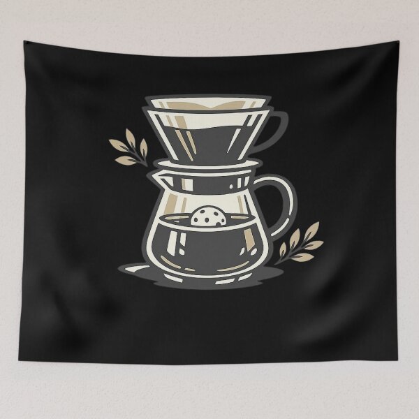 Item preview, Minimalist Coffee Dripper — Modern Line Art Sticker designed and sold by Timeless Junction.