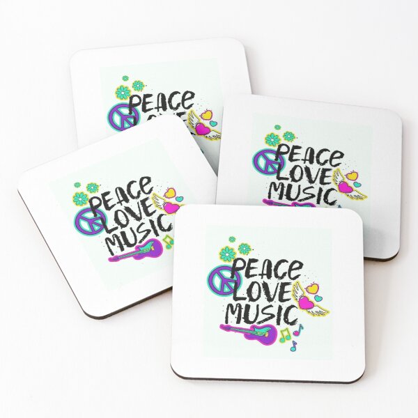 Item preview, PEACE LOVE MUSIC designed and sold by Pabhas.
