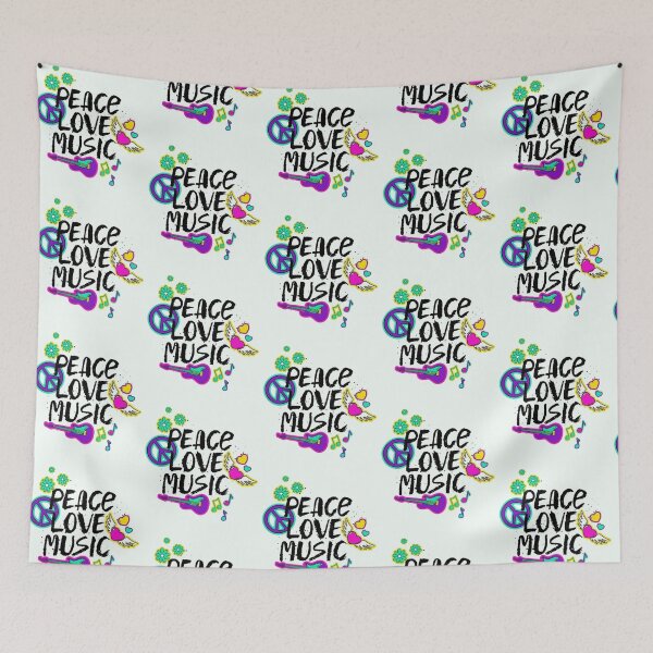Item preview, PEACE LOVE MUSIC designed and sold by Pabhas.