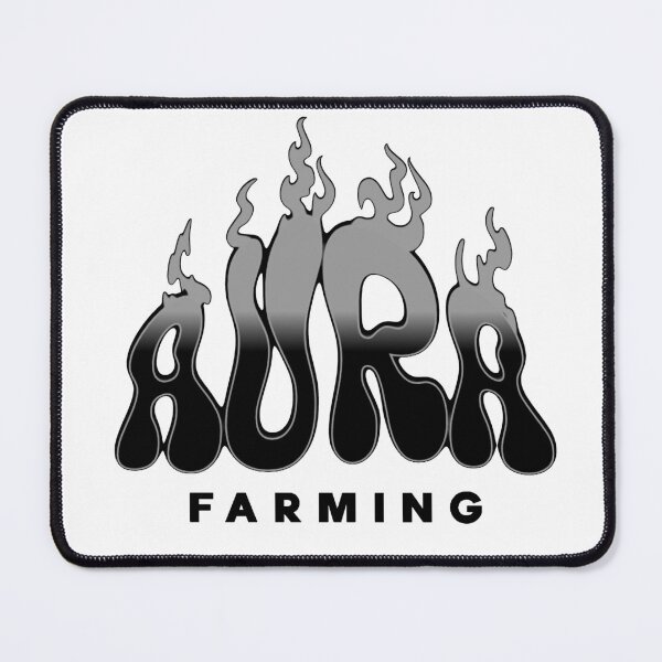 Item preview, Aura farming black designed and sold by VRedBaller.