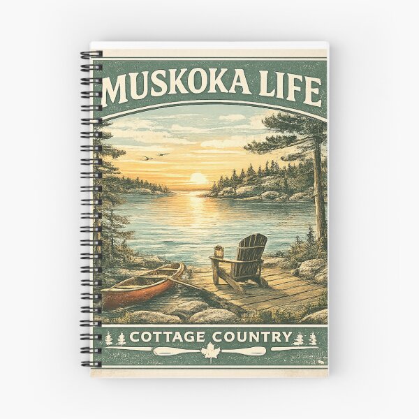 Item preview, Muskoka Cottage Life Travel Poster designed and sold by greatlakesimage.