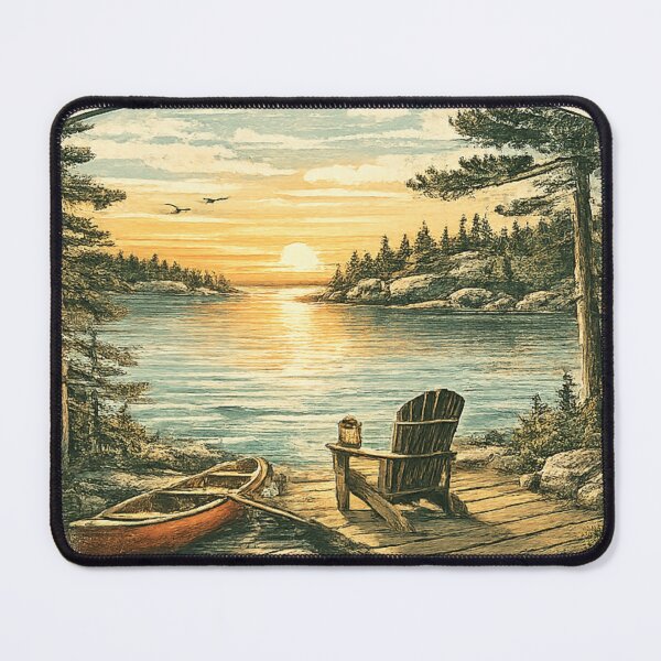 Item preview, Muskoka Cottage Life Travel Poster designed and sold by greatlakesimage.