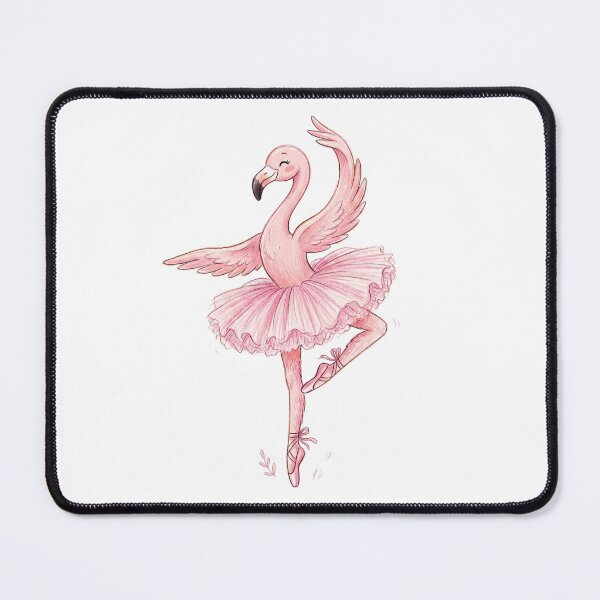 Item preview, Cute Pink Flamingo Ballerina Dancing Ballet Illustration designed and sold by TaiwanMemory.