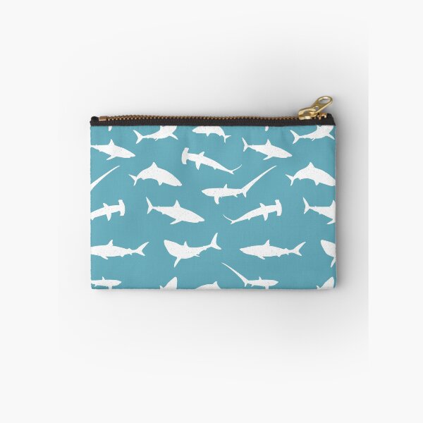 Item preview, Shark Pattern in Blue and White designed and sold by CreativeTwins.