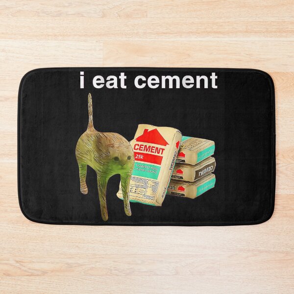 Item preview, I Eat Cement Weird Cat Meme Funny Internet Humor designed and sold by AmaXONIC.