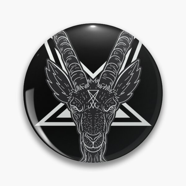 Item preview, Occult Goat Head Pentagram Sigil Winged Dark Gothic Esoteric Streetwear Graphic T-Shirt designed and sold by DERA RAY.