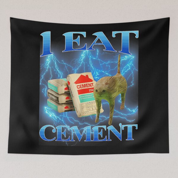 Item preview, I Eat Cement Absurd Meme Internet Humor Enthusiast designed and sold by AmaXONIC.