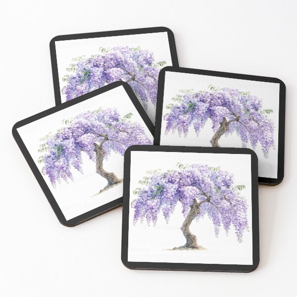 Item preview, Purple Wisteria Blooming Tree Artwork  designed and sold by NivyasArtistry.