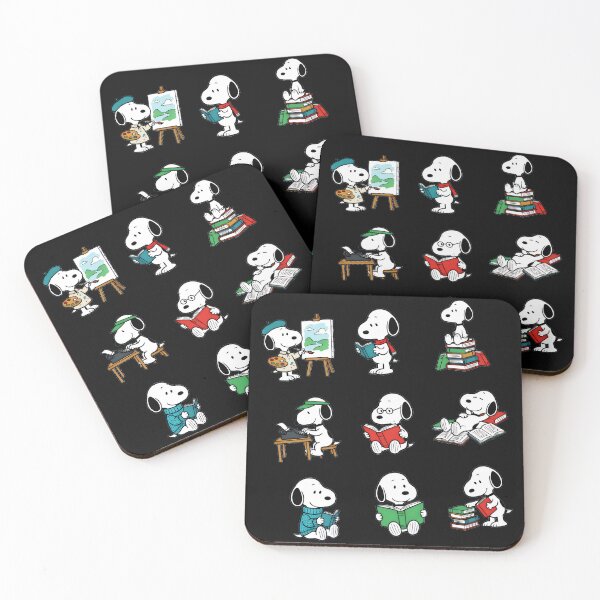 Item preview, Snoopy Peanuts Reading Books Writing Art Lover designed and sold by LysiTHWIP.