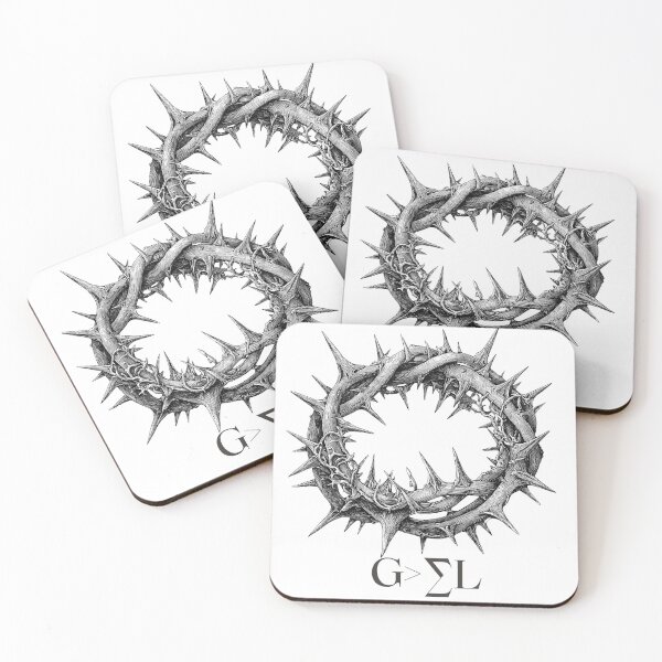Item preview, Thorn Crown Minimalist Gothic T-Shirt – G > Σ L Symbol Tee designed and sold by Anastasiia Yurevych.