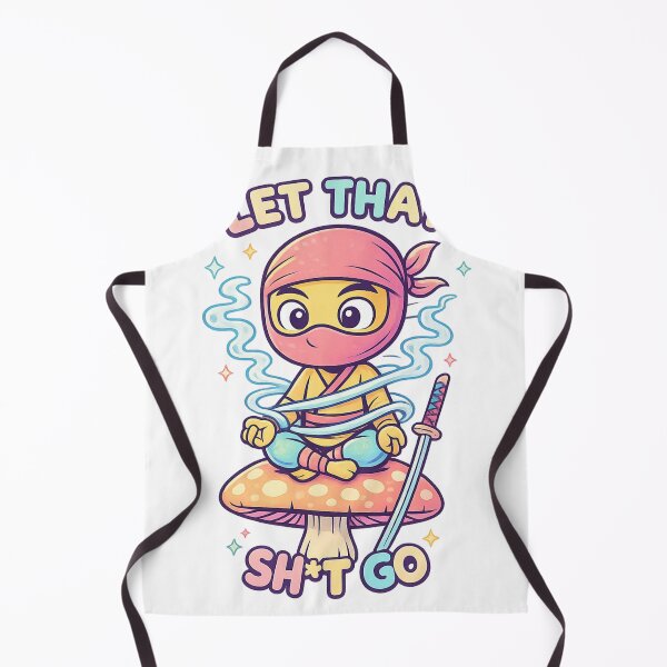 Item preview, Let That Sh*t Go Shirt – Cute Ninja Meditation designed and sold by SoftSproutstu.