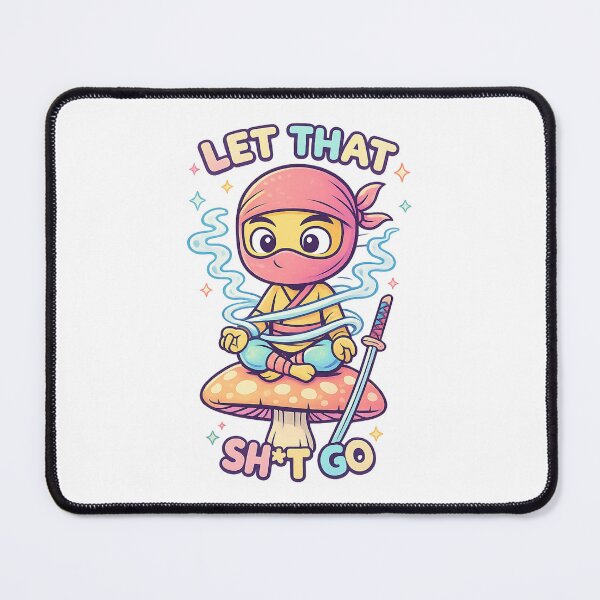 Item preview, Let That Sh*t Go Shirt – Cute Ninja Meditation designed and sold by SoftSproutstu.
