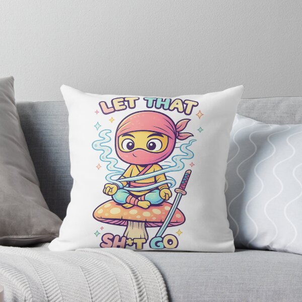 Item preview, Let That Sh*t Go Shirt – Cute Ninja Meditation designed and sold by SoftSproutstu.