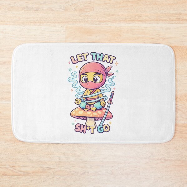 Item preview, Let That Sh*t Go Shirt – Cute Ninja Meditation designed and sold by SoftSproutstu.