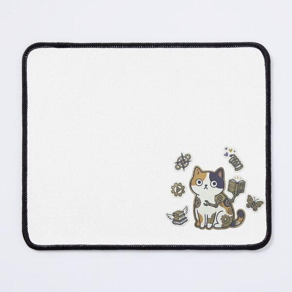 Item preview, Mechanical Clockwork Kitten Art designed and sold by LittleStickerPlanet.