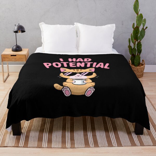 Item preview, I Had Potential Funny Cat Sunglasses T-Shirt designed and sold by Painter1Joyx.