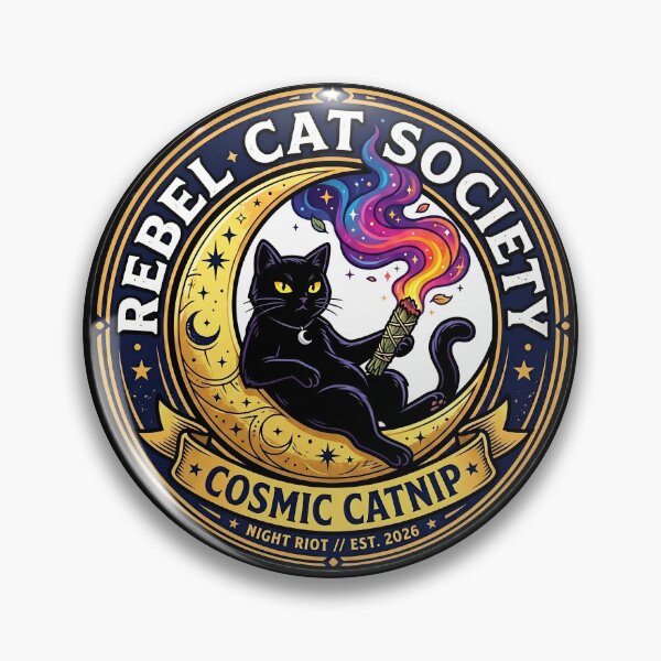 Item preview, Mystic Moon Cat Summer Solstice Graphic designed and sold by Oommen Studio .