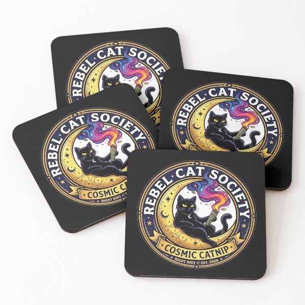Item preview, Mystic Moon Cat Summer Solstice Graphic designed and sold by Oommen Studio .