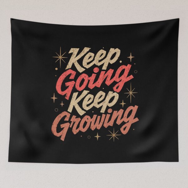 Item preview, Wall Art - Postcard - Keep Going Keep Growing Motivation designed and sold by ForeverPrintsOK.