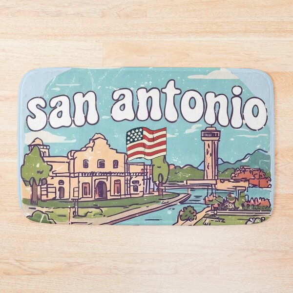 Item preview, San Antonio Texas The Alamo Retro Skyline Pride  designed and sold by HowToCanadian.