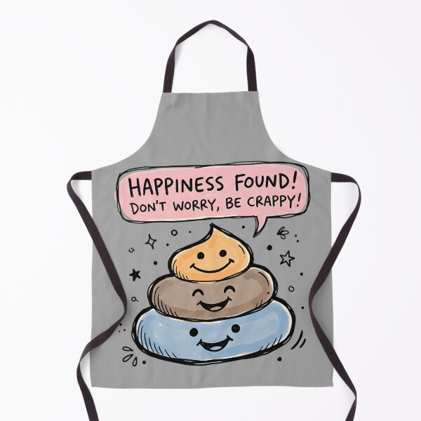 Item preview, Don't Worry Be Crappy Funny Cute Poop Puns designed and sold by PM.