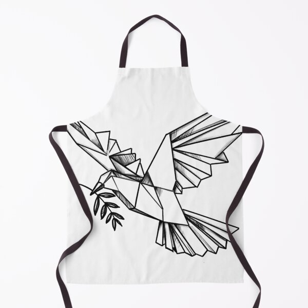 Item preview, Origami Peace Dove – Hand-drawn illustration, pencil, no ai designed and sold by peerisdrawing.