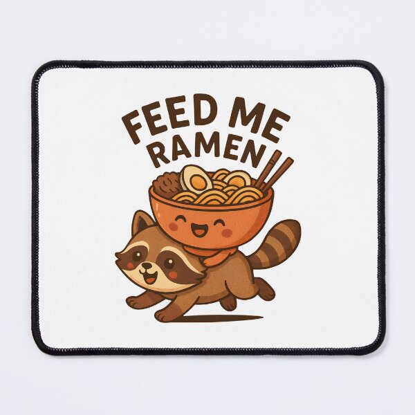 Item preview, Feed Me Ramen Cute Kawaii Raccoon Noodle Bowl designed and sold by Photo-Sphere101.