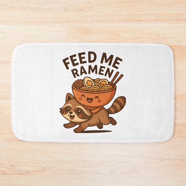Item preview, Feed Me Ramen Cute Kawaii Raccoon Noodle Bowl designed and sold by Photo-Sphere101.