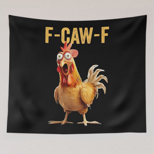 Item preview, F-Caw-F Funny Chicken Rooster Farmer Humor designed and sold by AmaXONIC.
