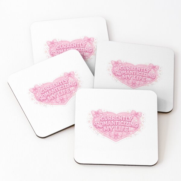 Item preview, Currently Romanticizing My Life Sticker designed and sold by PeachMuseStudio.