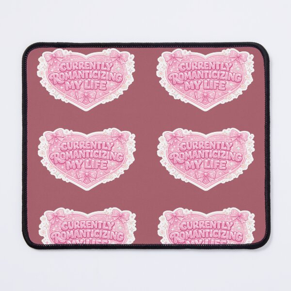 Item preview, Currently Romanticizing My Life Sticker designed and sold by PeachMuseStudio.