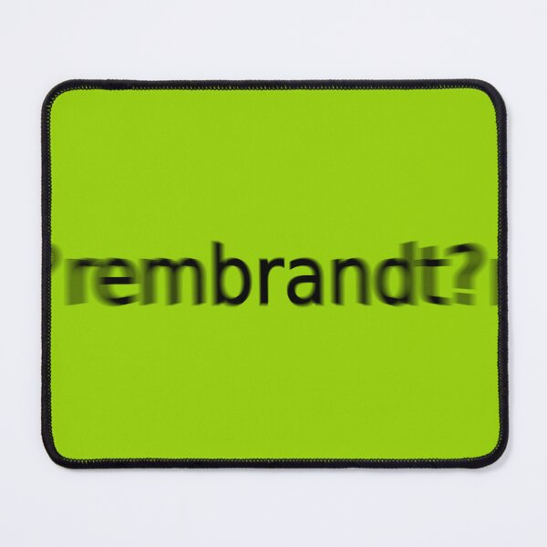 Item preview, Rembrandt Supreme Green Question Unique Artwork Sign designed and sold by Doctor Schtrudel.