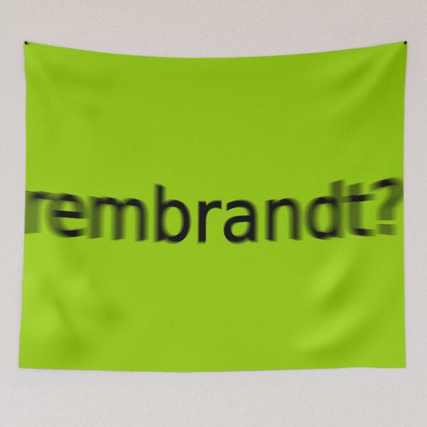 Item preview, Rembrandt Supreme Green Question Unique Artwork Sign designed and sold by Doctor Schtrudel.