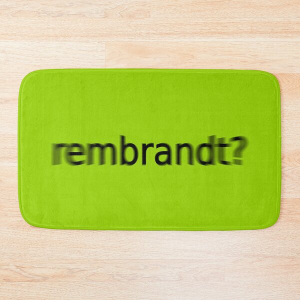 Item preview, Rembrandt Supreme Green Question Unique Artwork Sign designed and sold by Doctor Schtrudel.