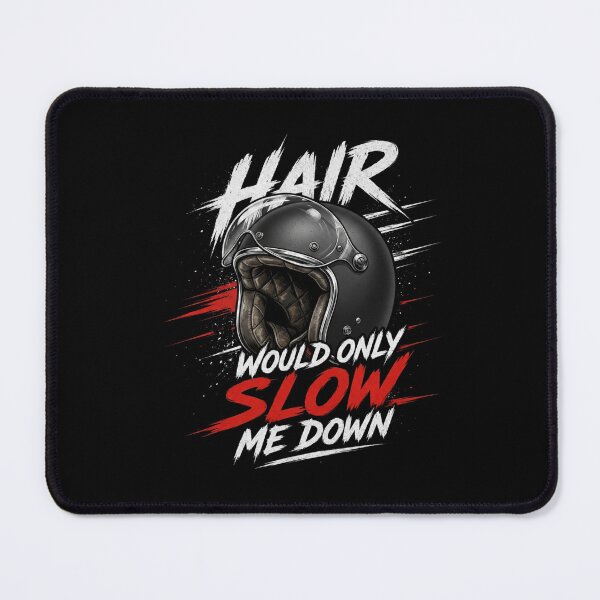 Item preview, Hair Would Only Slow Me Down – Funny Motorcycle Helmet Biker Design designed and sold by Heneket.