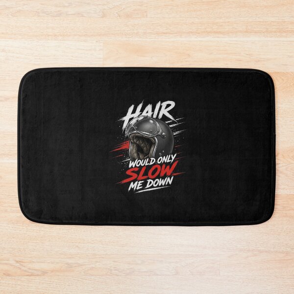 Item preview, Hair Would Only Slow Me Down – Funny Motorcycle Helmet Biker Design designed and sold by Heneket.