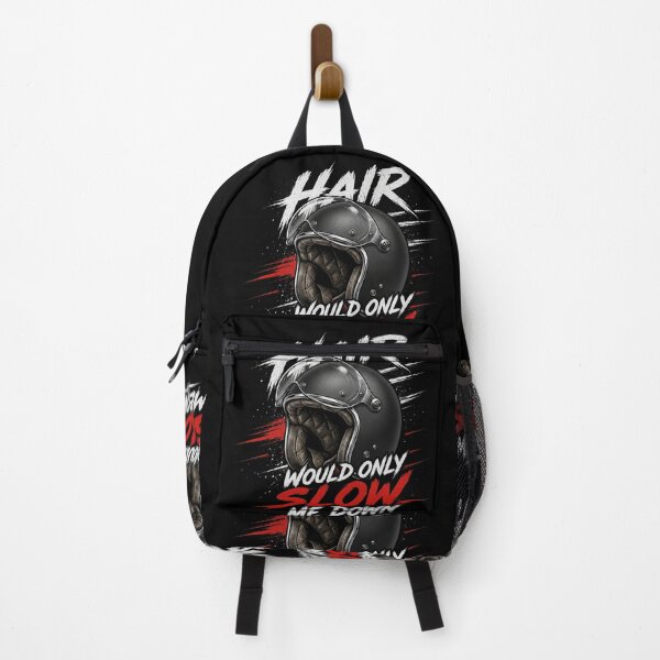 Item preview, Hair Would Only Slow Me Down – Funny Motorcycle Helmet Biker Design designed and sold by Heneket.