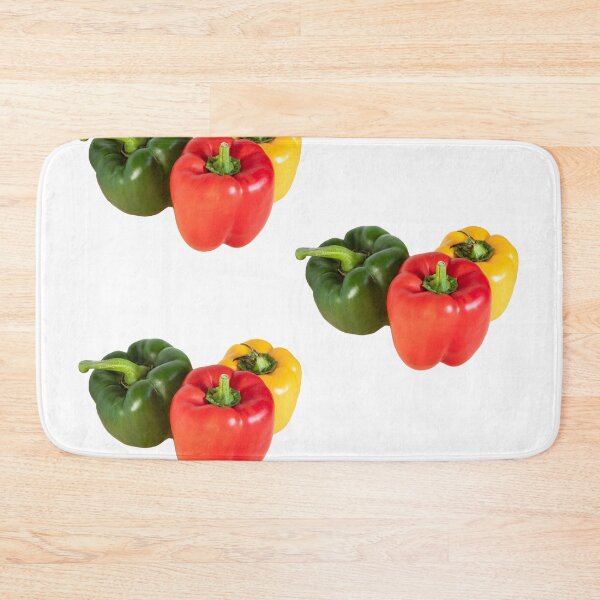 Item preview, Fresh Bell Peppers Side View - Colorful Vegetable Photography Print designed and sold by PabloRealePH.
