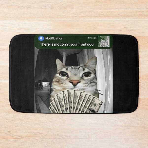 Item preview, There Is Motion At Your Front Door Funny Cat Smart Doorbell Money Pet Owner designed and sold by AmaXONIC.