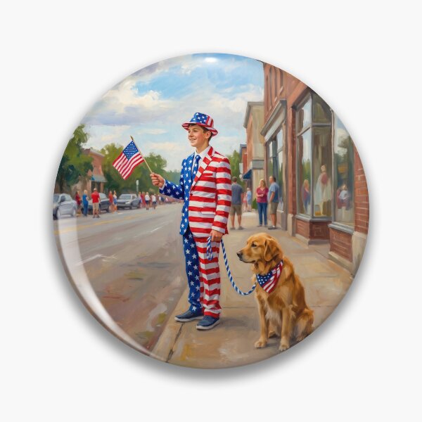 Item preview, July 4 USA Teenage Boy Americana Patriot designed and sold by Home Decor Art.