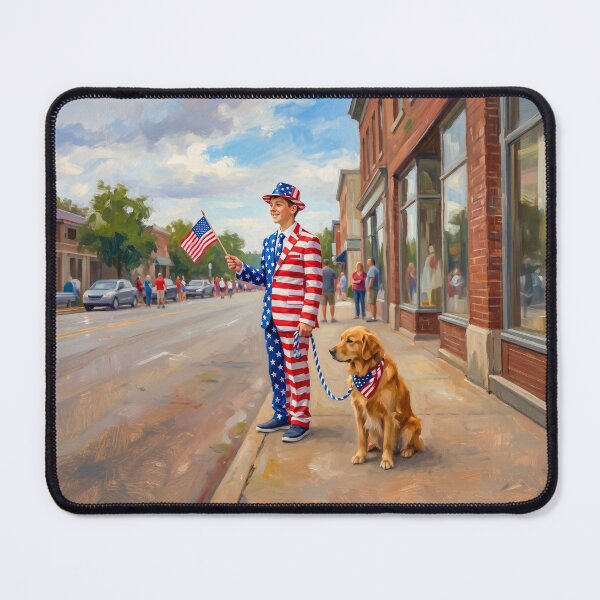 Item preview, July 4 USA Teenage Boy Americana Patriot designed and sold by Home Decor Art.