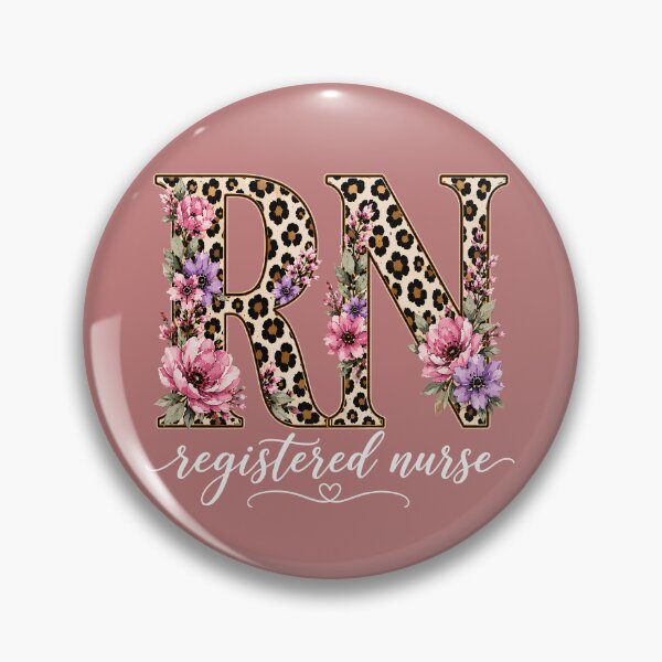 Item preview, RN Registered Nurse Floral Leopard Print Nurse Gift designed and sold by MKCREAS.