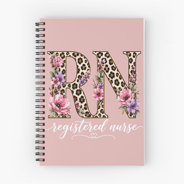 Item preview, RN Registered Nurse Floral Leopard Print Nurse Gift designed and sold by MKCREAS.