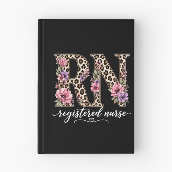 Item preview, RN Registered Nurse Floral Leopard Print Nurse Gift designed and sold by MKCREAS.